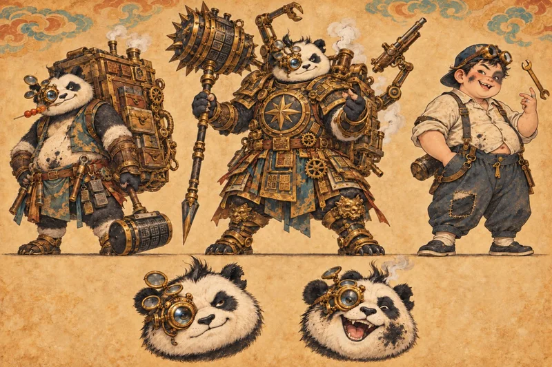 胖达（Codex）：便装、重装、民国人形