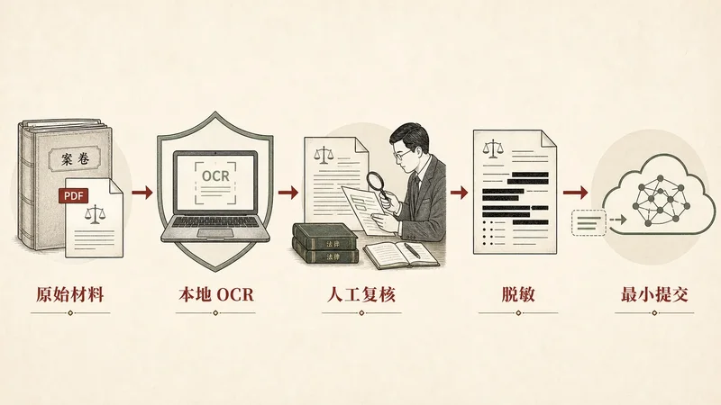 案件材料进入外部模型前的五步边界