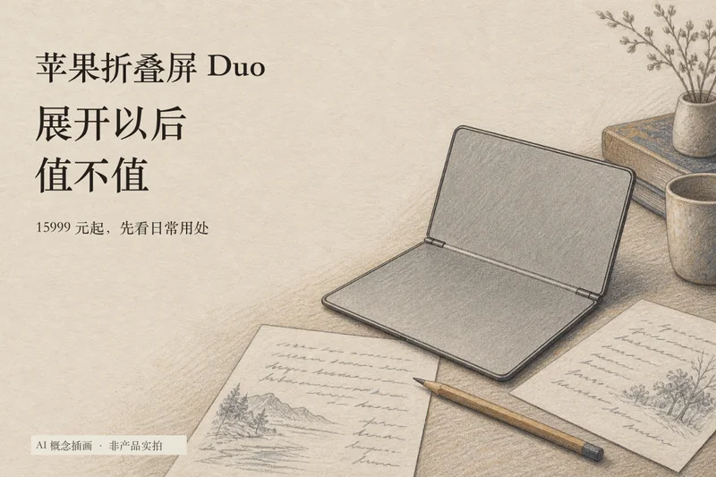 苹果折叠屏 Duo：展开以后，值不值