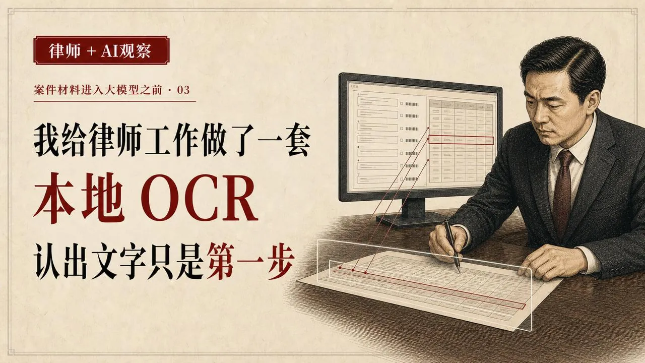 本地 OCR 认出文字只是第一步