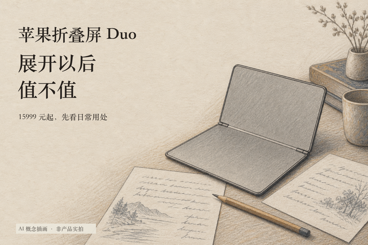 苹果折叠屏 Duo：展开以后，值不值
